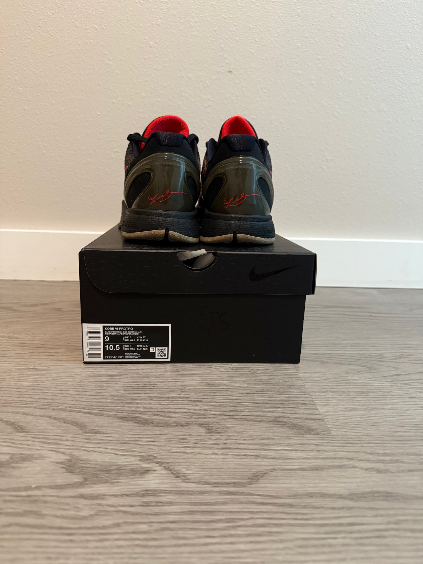 Kobe 6 "Italian Camo" Size 9